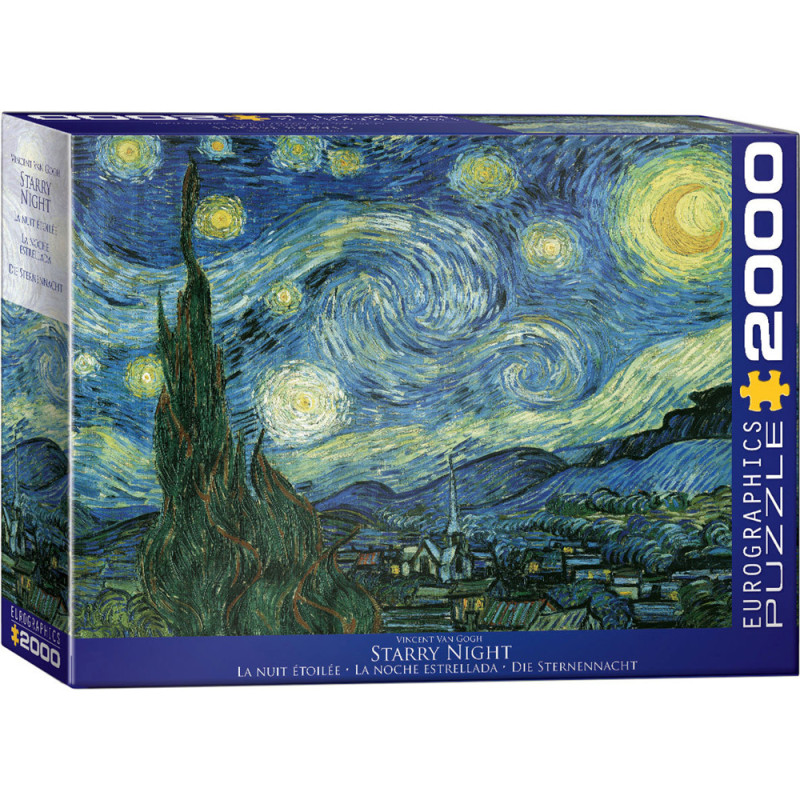 Puzzle 2000 pièces Vincent Van Gogh - La nuit étoilée