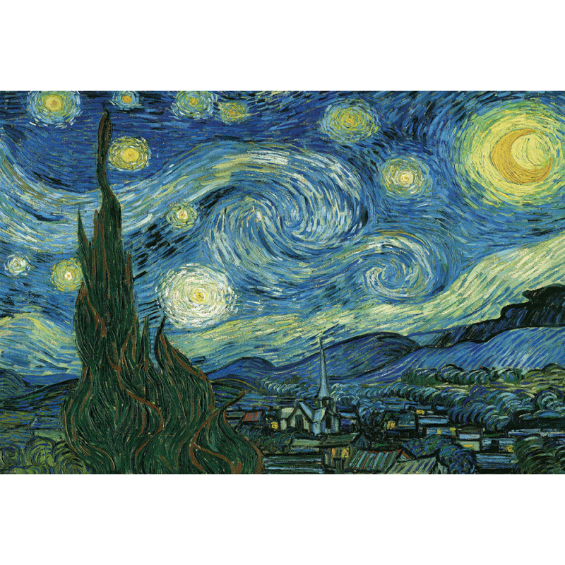 Puzzle 2000 pièces Vincent Van Gogh - La nuit étoilée