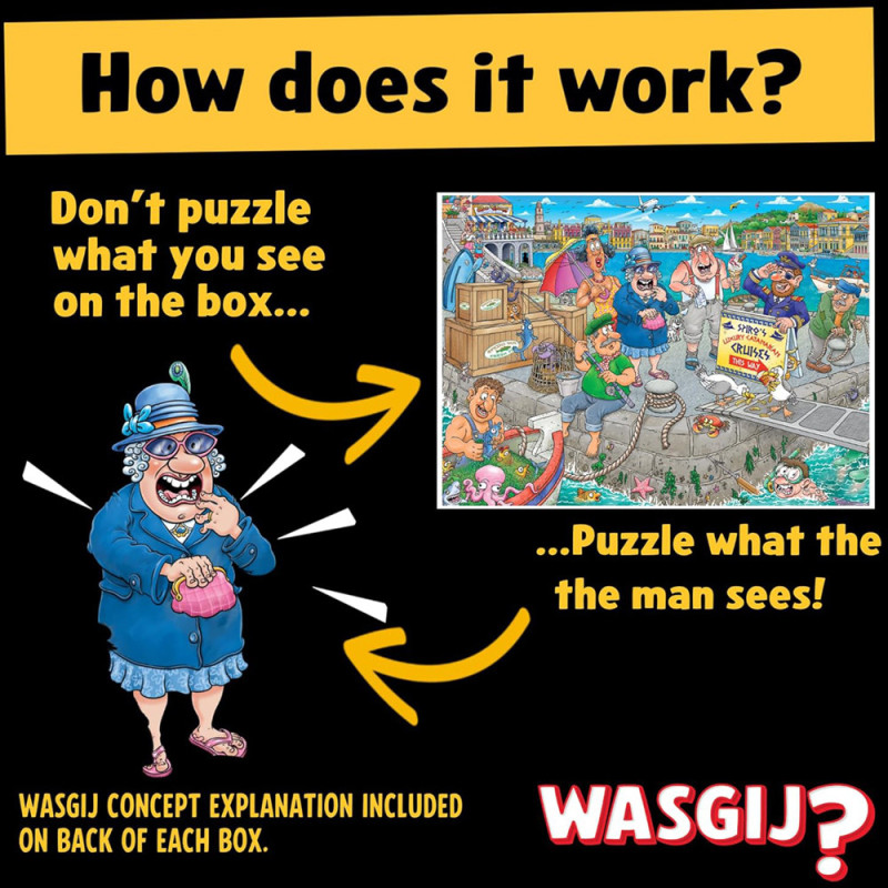 Puzzle Wasgij Original 47 - 1000 Pcs - Le Radeau À La Dérive