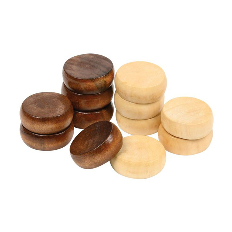 30 pions de rechange en bois pour jeu de Crokinole