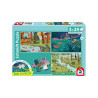 Animaux des bois et des prés - 3 puzzles de 24 pièces