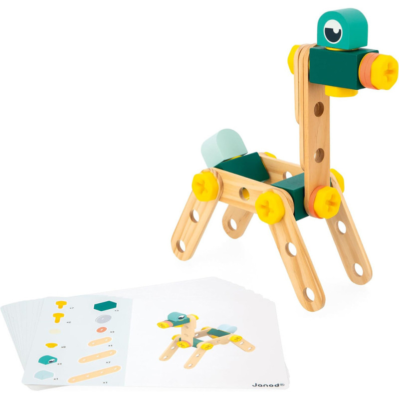 Baril Bricokid's 100 pièces - jouet bois Janod