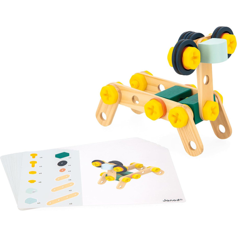 Baril Bricokid's 50 pièces - jouet bois Janod