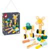 Baril Bricokid's 50 pièces - jouet bois Janod