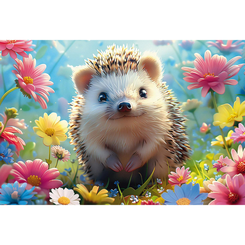 Petit hérisson - le choupisson  - puzzle de 150 pièces