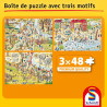 Plaisir au zoo - 3 puzzles de 48 pièces