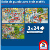 Puzzles pompiers - 3 x 24 pièces