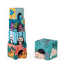 Set de cubes empilables et figurines en bois de chez Janod