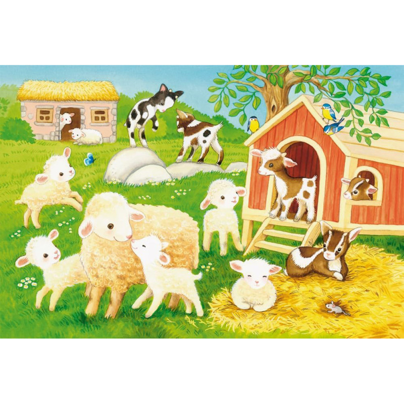 Mes amis de la ferme - 3 puzzles de 24 pièces