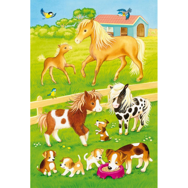 Mes amis de la ferme - 3 puzzles de 24 pièces