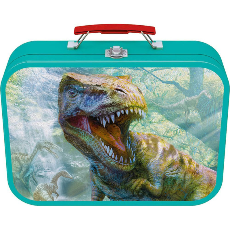 Dinos - 4 puzzles en coffret métal
