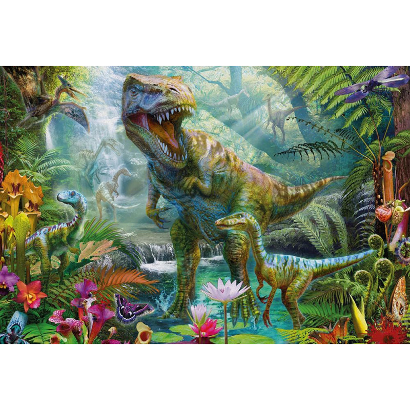 Dinos - 4 puzzles en coffret métal