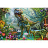 Dinos - 4 puzzles en coffret métal