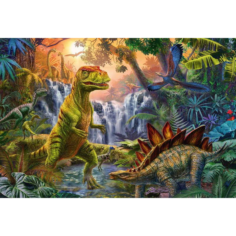 Dinos - 4 puzzles en coffret métal