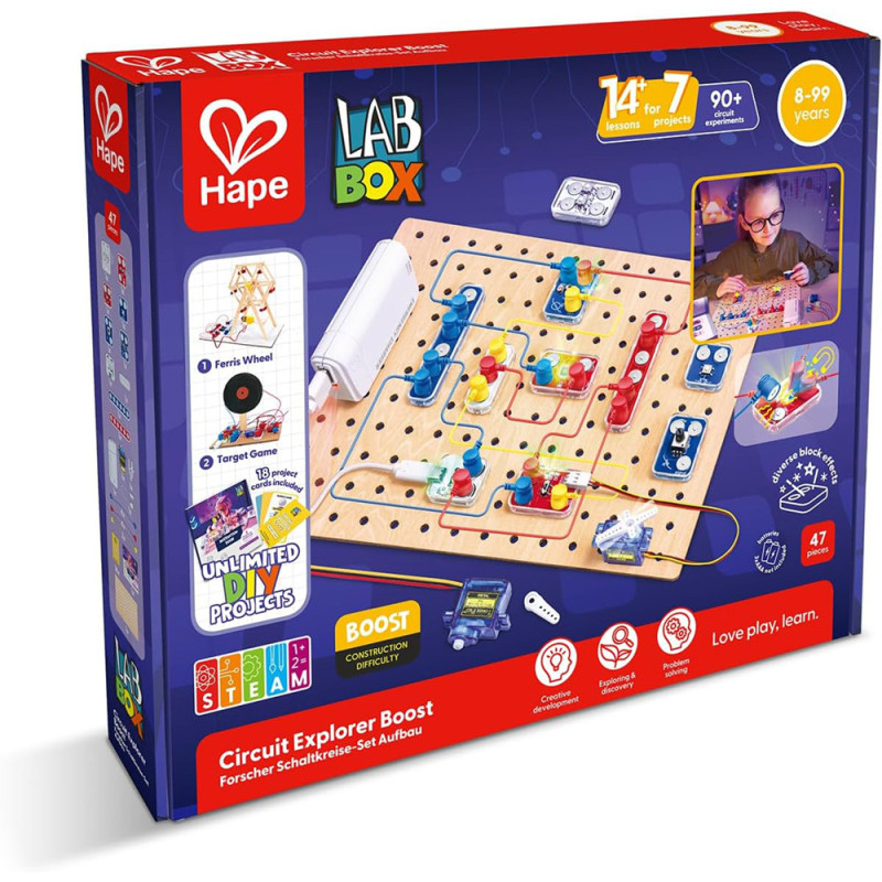 Lab Box - circuits électroniques -  Explorer Boost - 47 pièces dès 8 ans