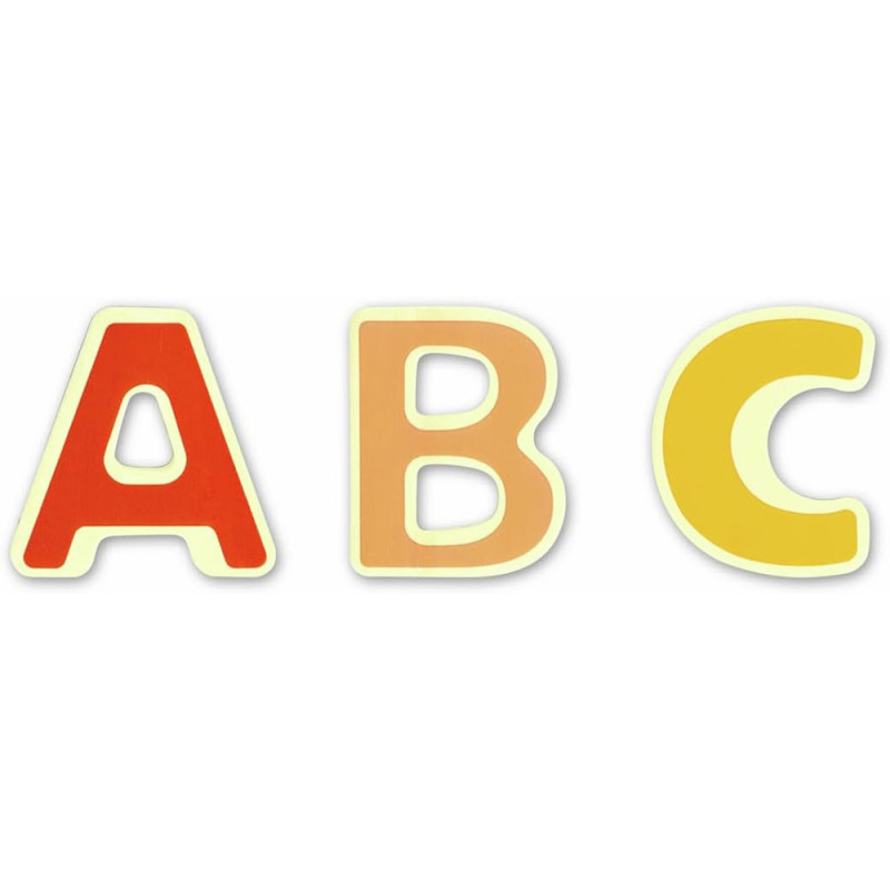 Mon alphabet aimanté en bois - Majucules et minuscules