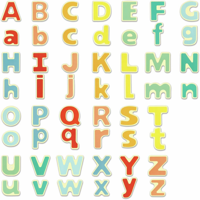 Mon alphabet aimanté en bois - Majucules et minuscules
