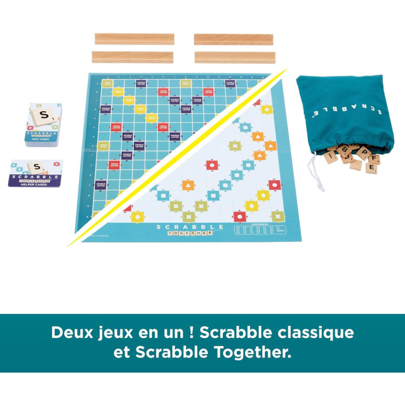 Scrabble classique - lettres en bois