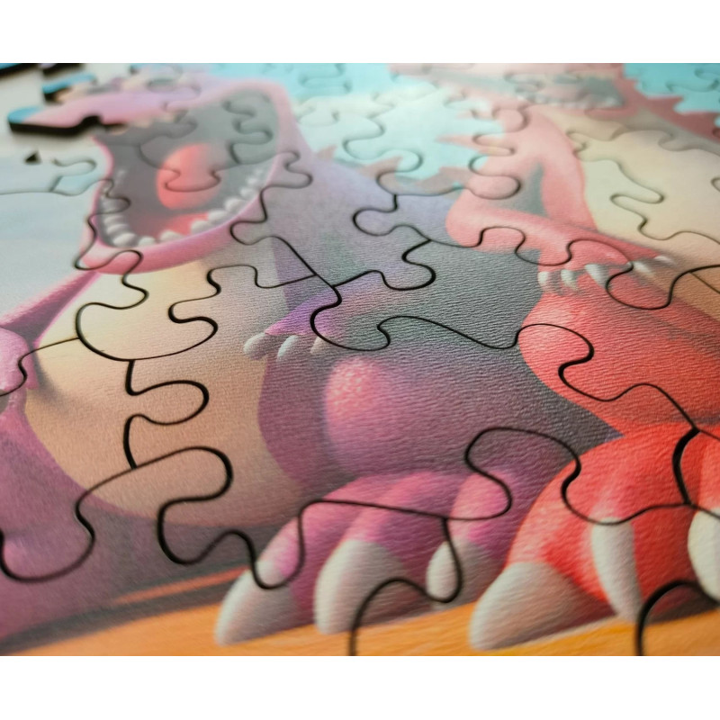 Princesse avec licorne et château - puzzle de 150 pièces