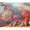 Princesse avec licorne et château - puzzle de 150 pièces