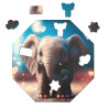 Puzzle en bois – Ellie l’éléphant – 46 pièces