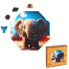 Puzzle en bois – Ellie l’éléphant – 46 pièces