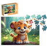 Puzzle en bois – Tigre – 70 pièces