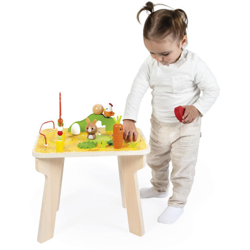 Table Multi-Activités La Ferme Jouet Bois Janod | Dès 12 Mois