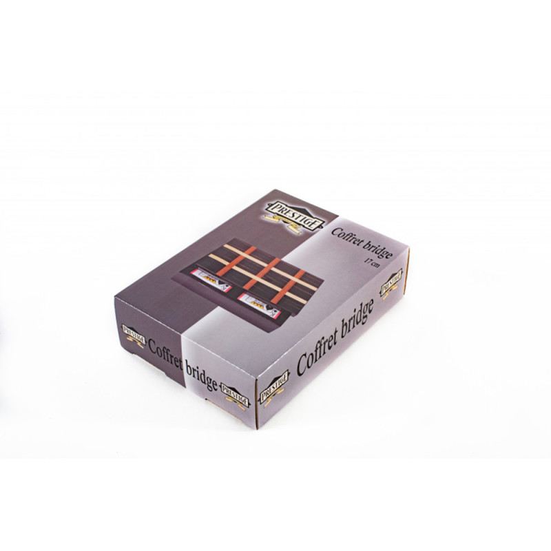 Coffret de Bridge en bois 17 cm