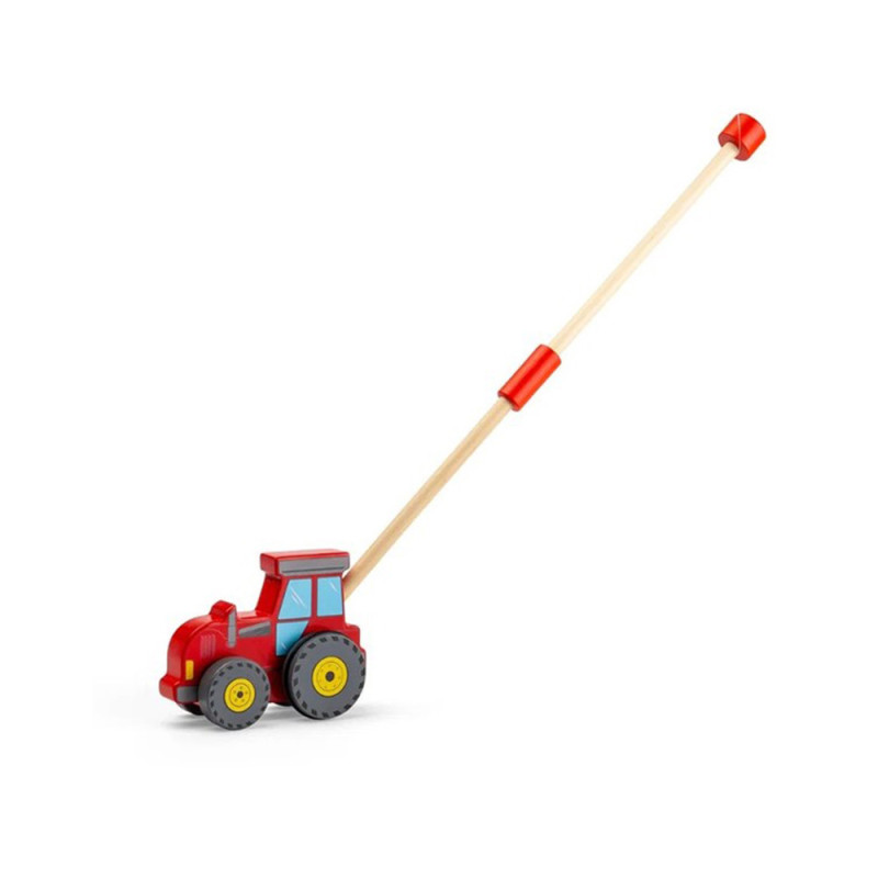 Jouet à pousser en bois Tracteur