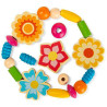 Kit de perles fleurs d'été - Jouet en bois