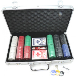 Poker - Malette 300 carré d'as 11.5 gr ABS