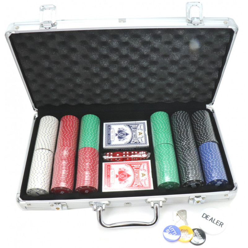 Poker - Malette 300 carré d'as 11.5 gr ABS