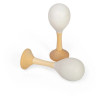 Maracas en bois naturel (à l'unité)