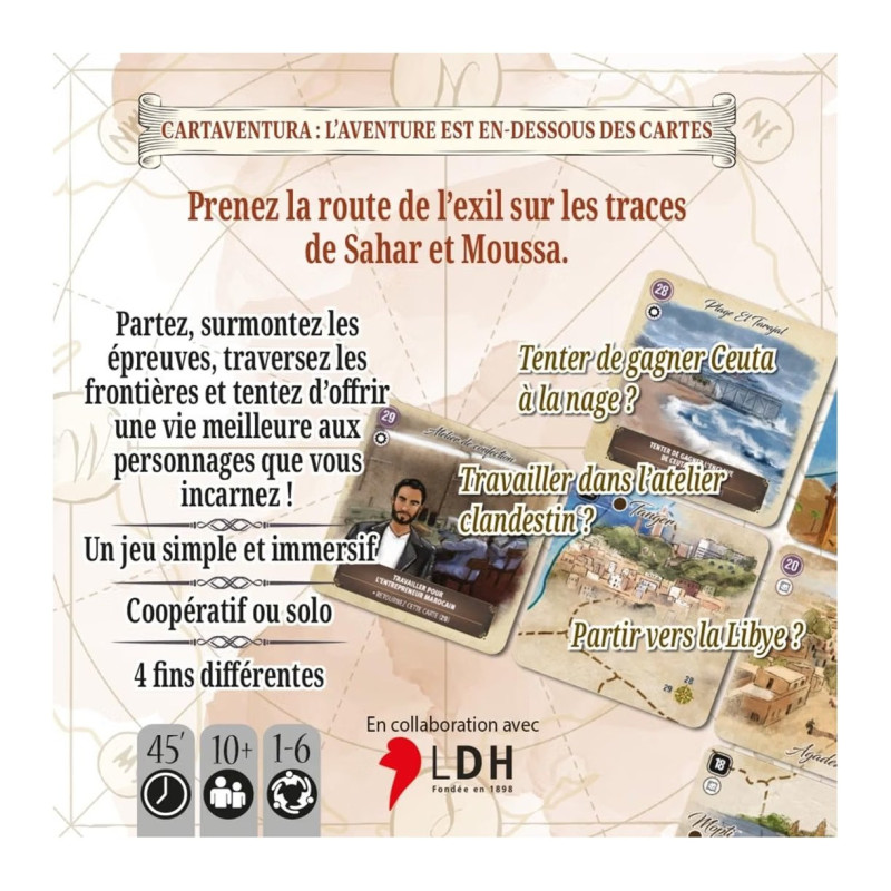 Cartaventura : Exils - Un jeu de cartes narratif de chez Blam