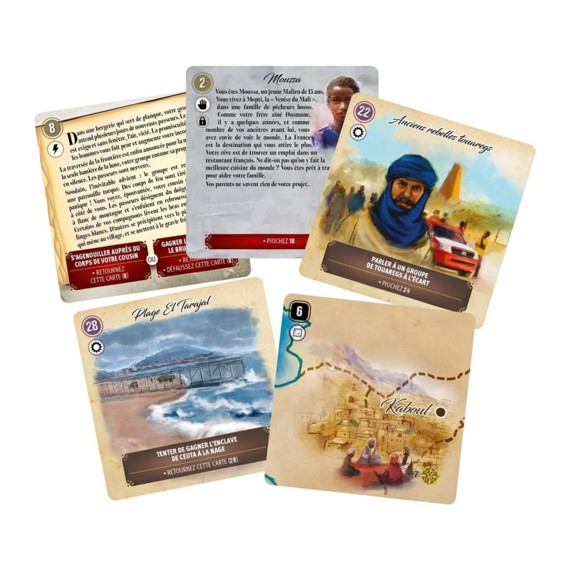 Cartaventura : Exils - Un jeu de cartes narratif de chez Blam