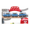 Circuit de train en bois grande vitesse avec caisse de rangement - Jouet bois Hape