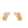Coffret d'extensions de voies et d'aiguillages pour circuit de train en bois