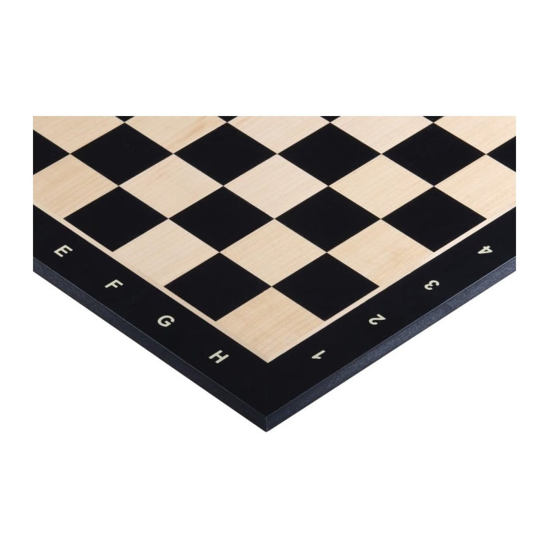 Echiquier Marqueterie cases de 40 mm Black Erable avec notation