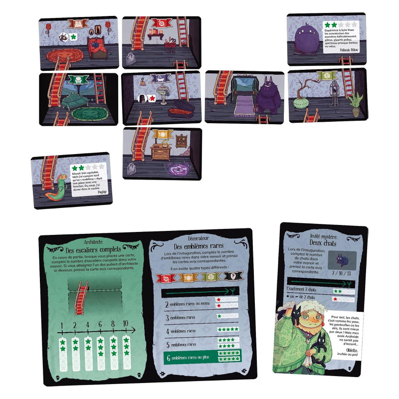 Manoir Bizarre - Jeu de société familial