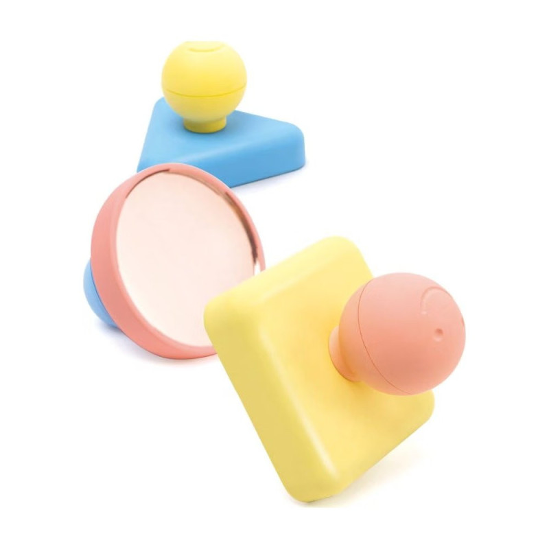 Puzzle trieur de formes pour bébé en bois et riz