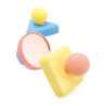 Puzzle trieur de formes pour bébé en bois et riz