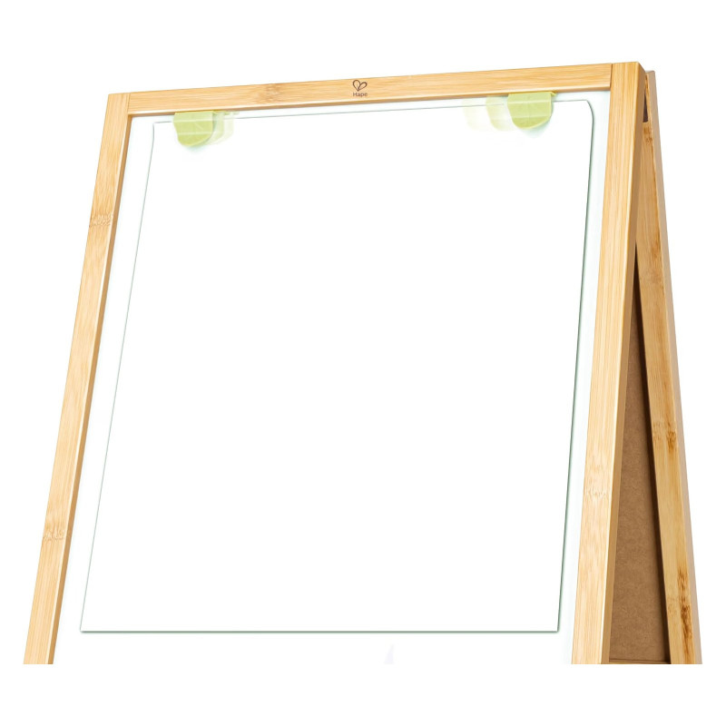 Tableau 2 en 1 en Bambou - 1 face Craie et 1 face blanche magnétique