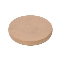 Mini planche à découper en bois de Hêtre massif – Ø 12 cm