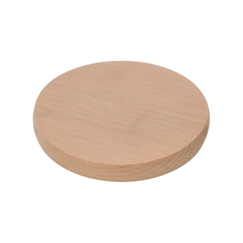 Mini planche à découper en bois de Hêtre massif – Ø 12 cm
