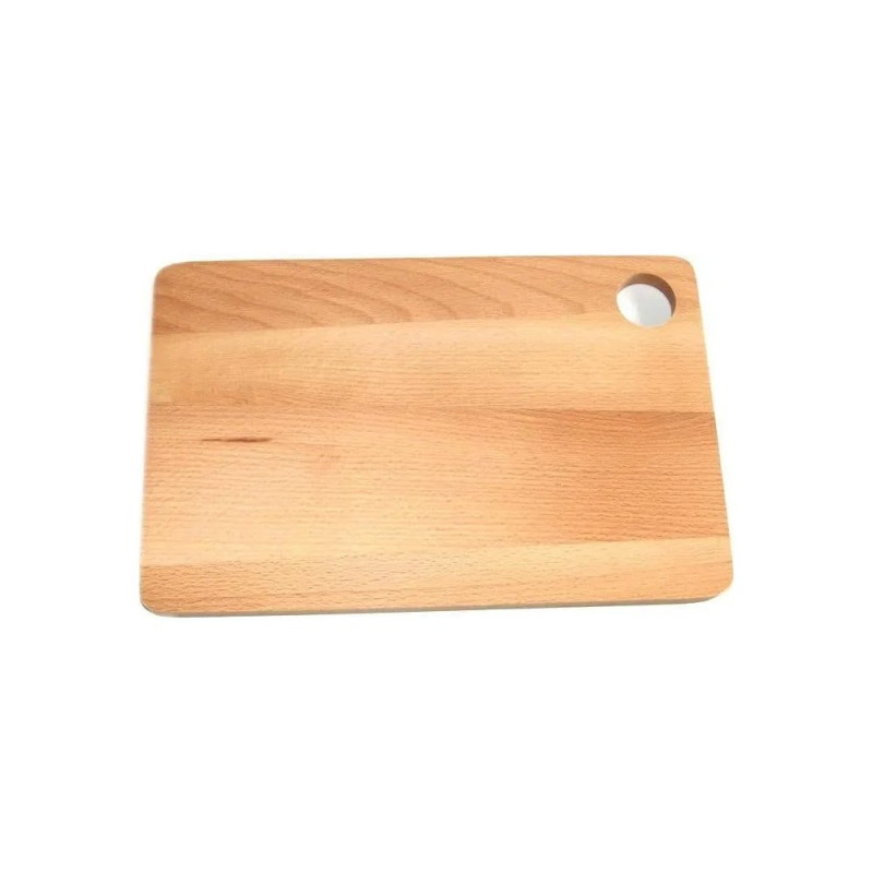 Planche à découper rectangulaire en bois de Hêtre avec rainure 45 cm