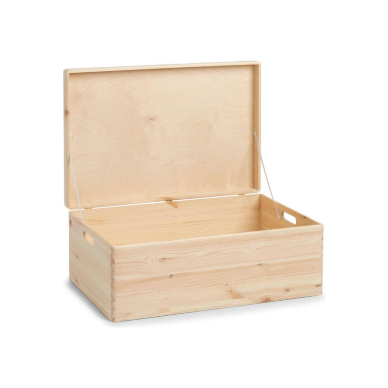 Très Grande Boite en Bois avec Couvercle sur Charnières 60 cm x 40 cm x 24 cm