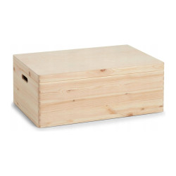 Très Grande Boite en Bois avec Couvercle sur Charnières 60 cm x 40 cm x 24 cm