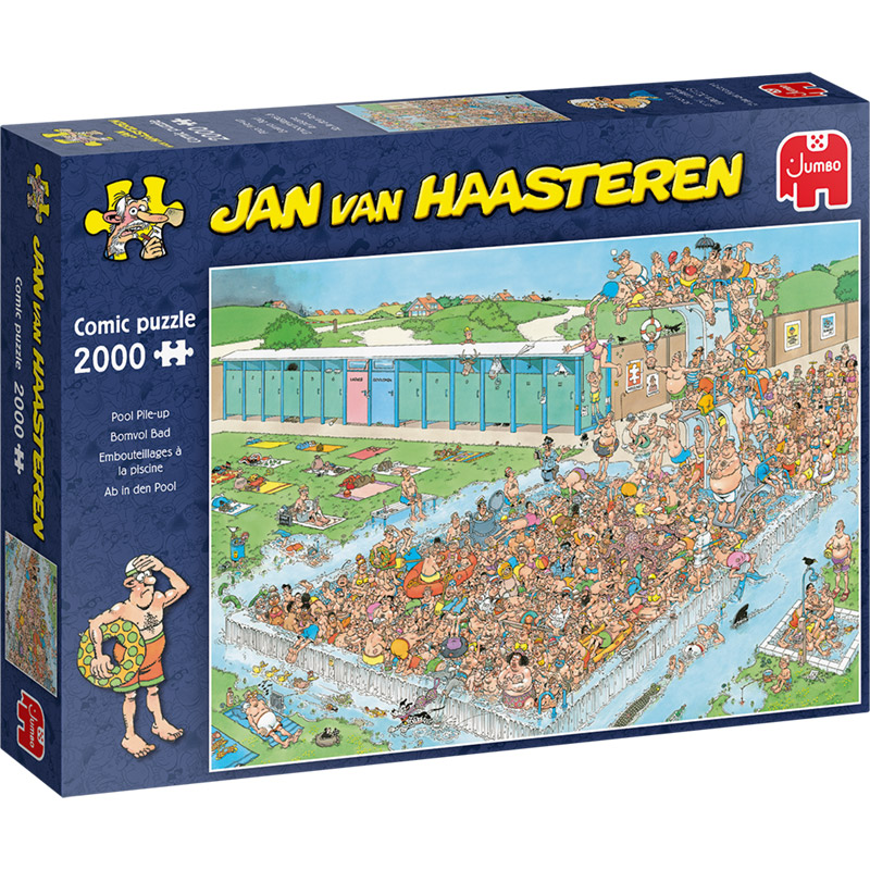Puzzle J.V. Haasteren - Embouteillages à la Piscine - 2000 pièces carton