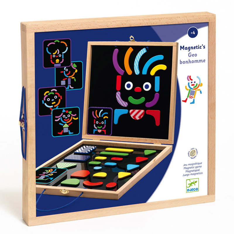 Géobonhomme - jeu magnétique en bois, Djeco  La Boissellerie Magasin de  jouets en bois et jeux pour enfant & adulte